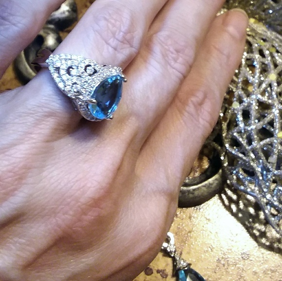 💎LT, BLUE TOPAZ Ring SPECIAL!!!💎Sz 8 - Picture 7 of 8